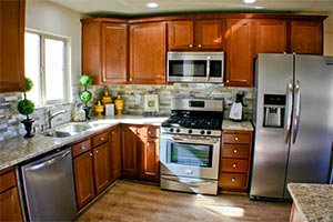 Giallo Ornamental Granite Kitchen