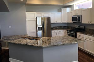 River Bordeaux Granite Kitchen