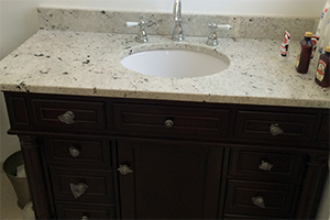 Colonial White Granite Bathroom