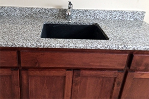 Pauline Gray Granite Bathroom