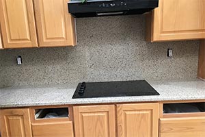 Sollid Cambria Saddle and Bianco Delicatus Granite