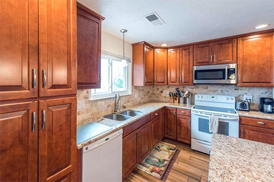 Timberlake Rushmore Cabinets and Giallo Ornamental Granite